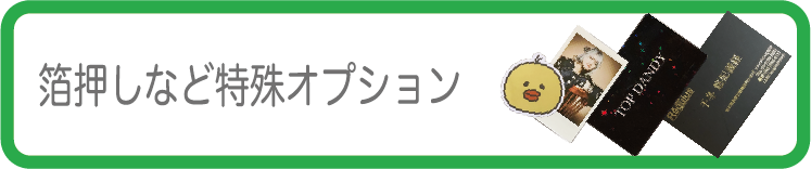 箔押しなど特殊オプション